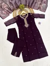 KF 5119 Kalaai Chanderi Embroidery Kurti With Bottom Dupatta Exporters In India